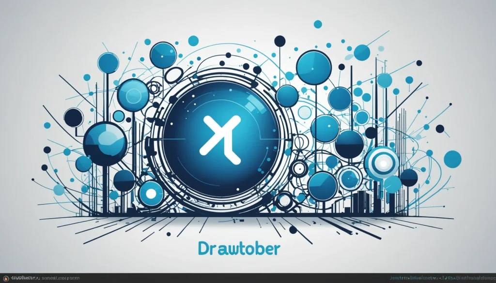 Vainu: Is It Too Complex for Simple Needs?, Digital art, technology concept, abstract, clean lines, minimalist, corporate blue and white, data visualization, glowing nodes, wordpress, php, html, css