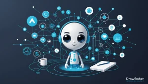 Mixmax: Can It Handle High-Volume Leads?, Digital art, technology concept, abstract, clean lines, minimalist, corporate blue and white, data visualization, glowing nodes, wordpress, php, html, css