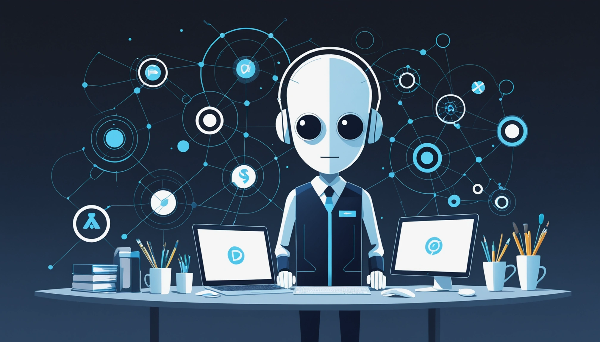 Thomson Data: Is the Tech List Accurate?, Digital art, technology concept, abstract, clean lines, minimalist, corporate blue and white, data visualization, glowing nodes, wordpress, php, html, css