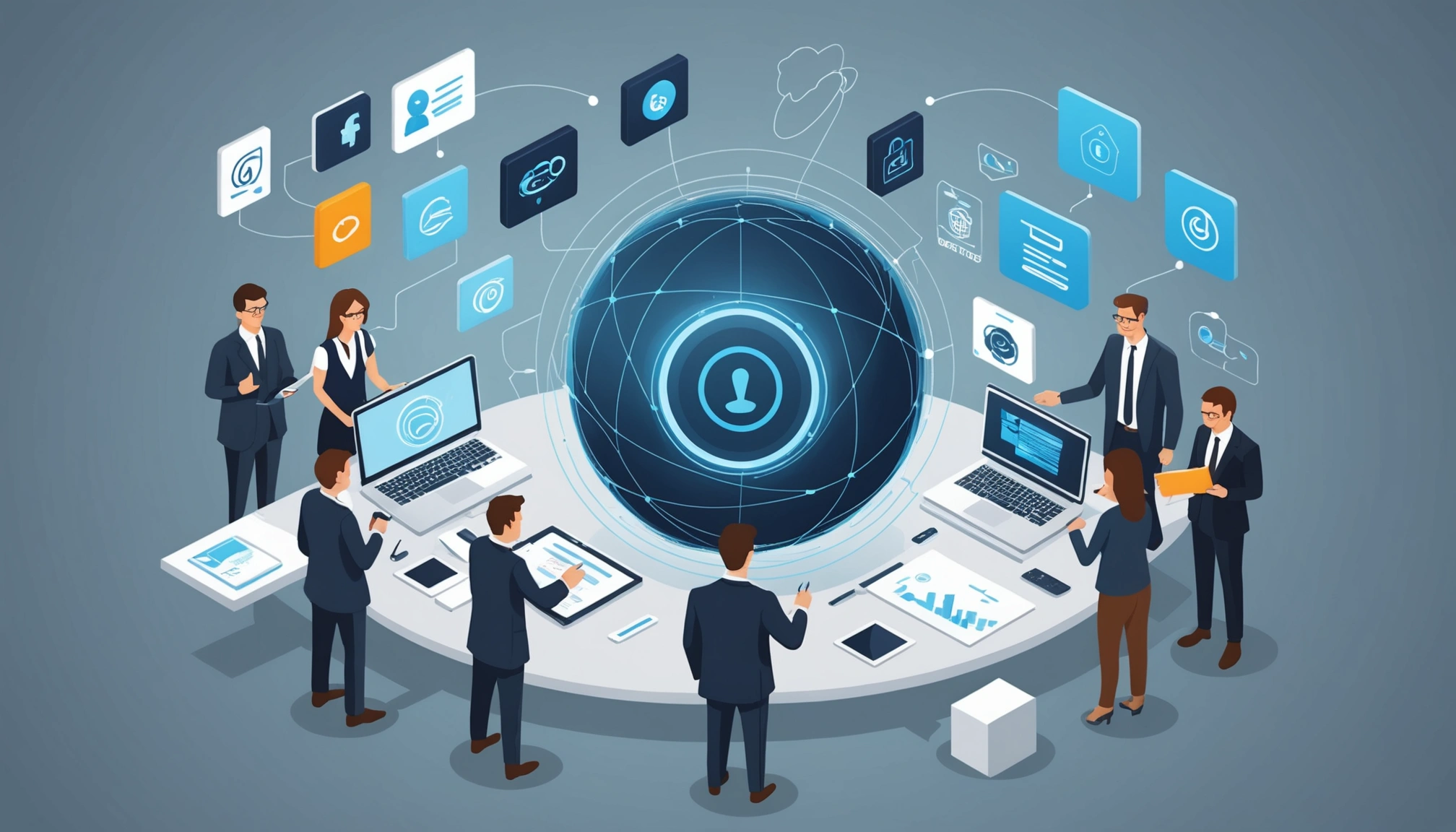 Legal Data: Extracting Lawyers and Partners, Digital art, technology concept, abstract, clean lines, minimalist, corporate blue and white, data visualization, glowing nodes, wordpress, php, html, css