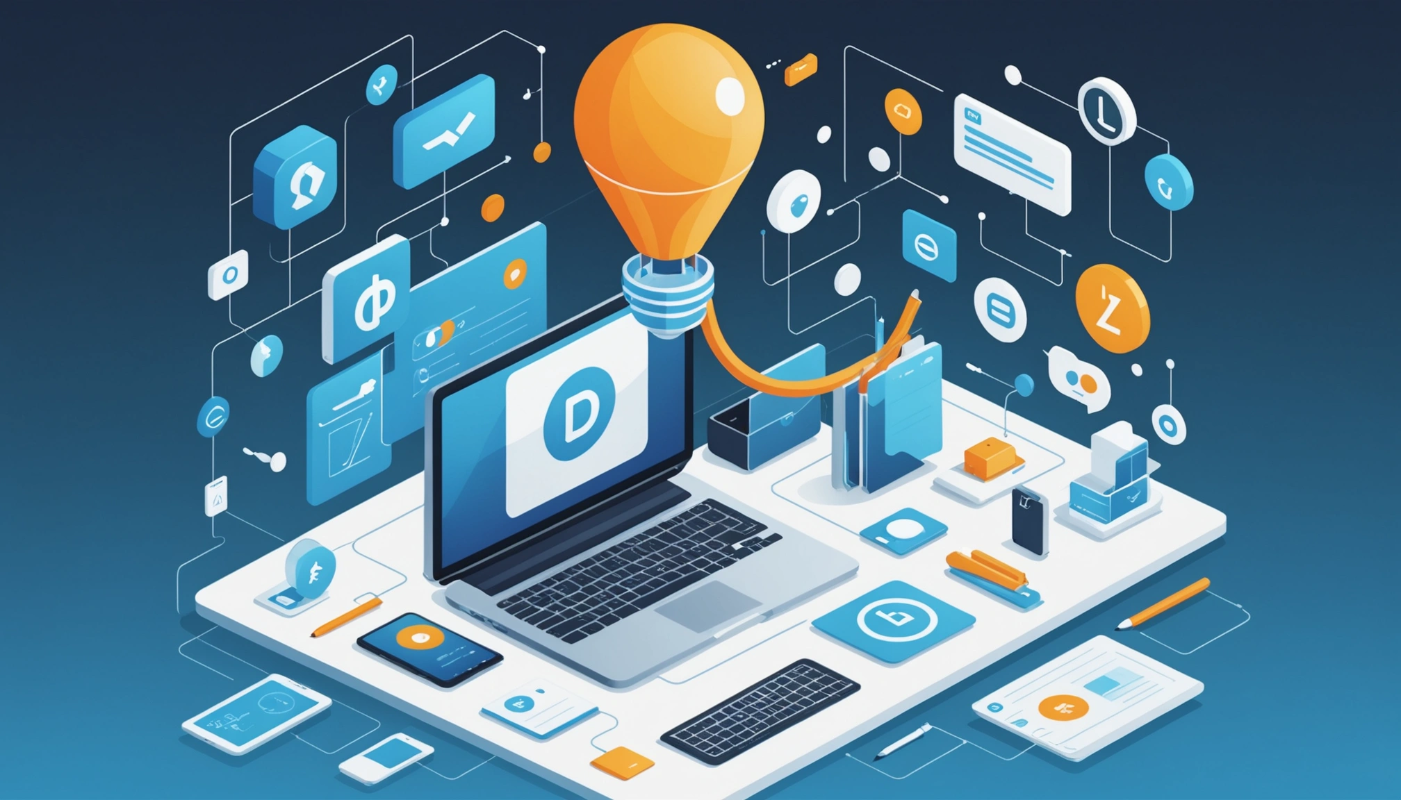 How to Extract Emails from LinkedIn Without a Ban, Digital art, technology concept, abstract, clean lines, minimalist, corporate blue and white, data visualization, glowing nodes, wordpress, php, html, css