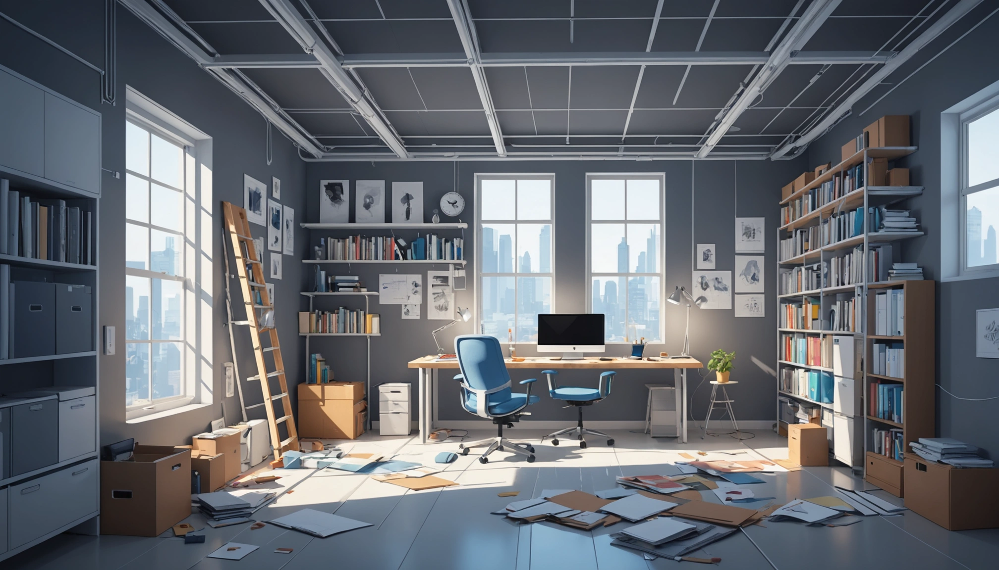 How to Extract Architects for Building Materials, Digital art, technology concept, abstract, clean lines, minimalist, corporate blue and white, data visualization, glowing nodes, wordpress, php, html, css