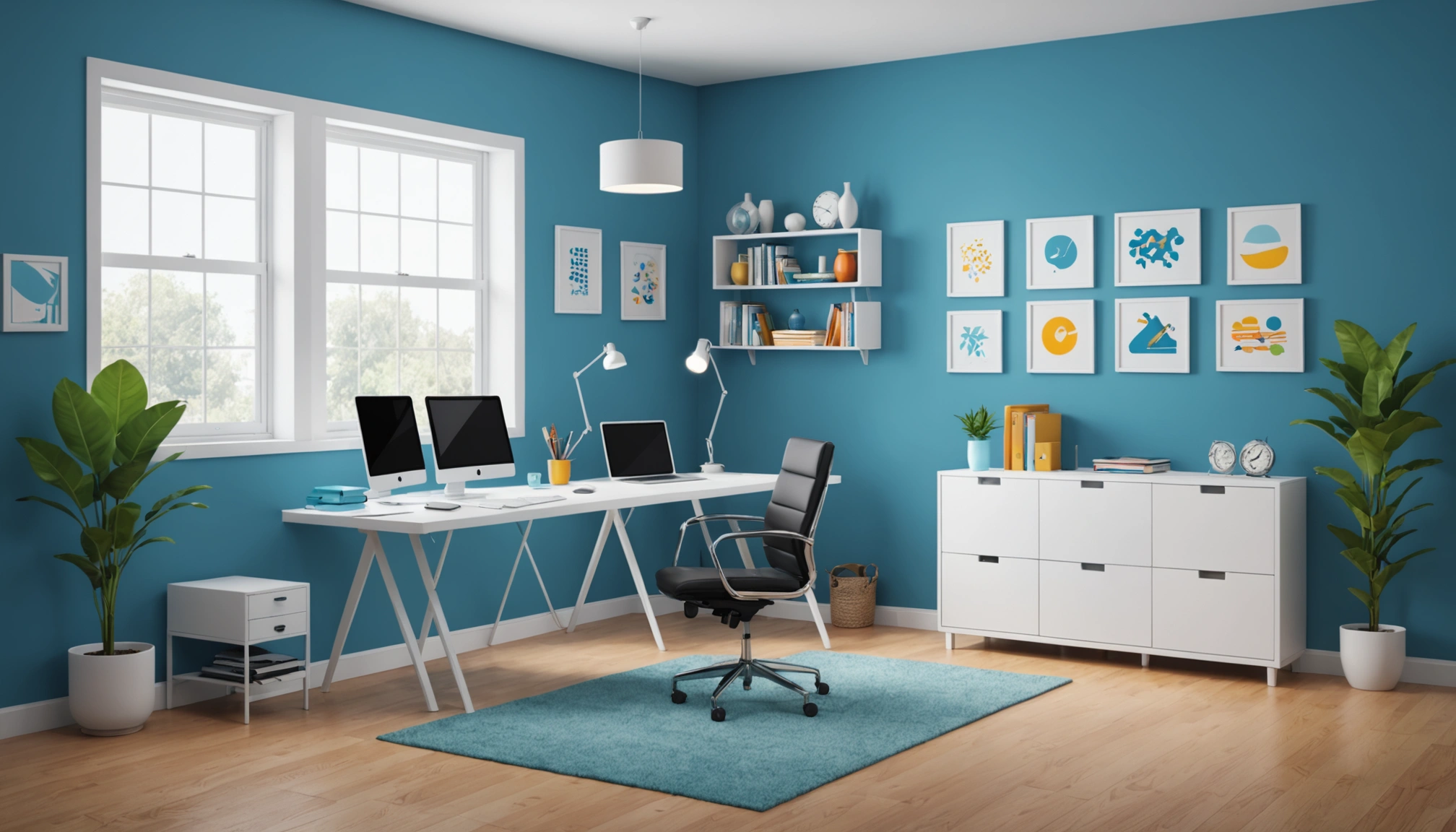 Finding Interior Designers for Furniture Brands, Digital art, technology concept, abstract, clean lines, minimalist, corporate blue and white, data visualization, glowing nodes, wordpress, php, html, css