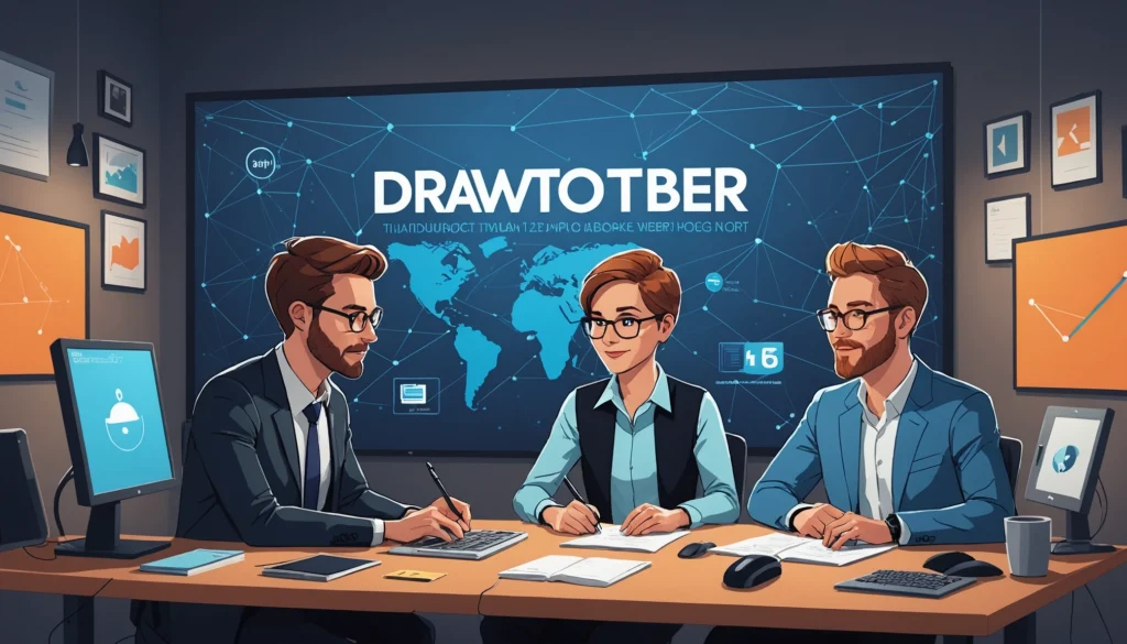 Finding Podcast Hosts for Guesting, Digital art, technology concept, abstract, clean lines, minimalist, corporate blue and white, data visualization, glowing nodes, wordpress, php, html, css