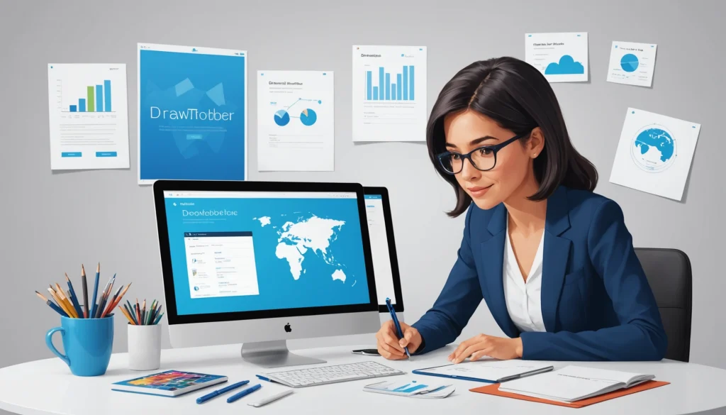 Finding Investors for Your Startup, Digital art, technology concept, abstract, clean lines, minimalist, corporate blue and white, data visualization, glowing nodes, wordpress, php, html, css