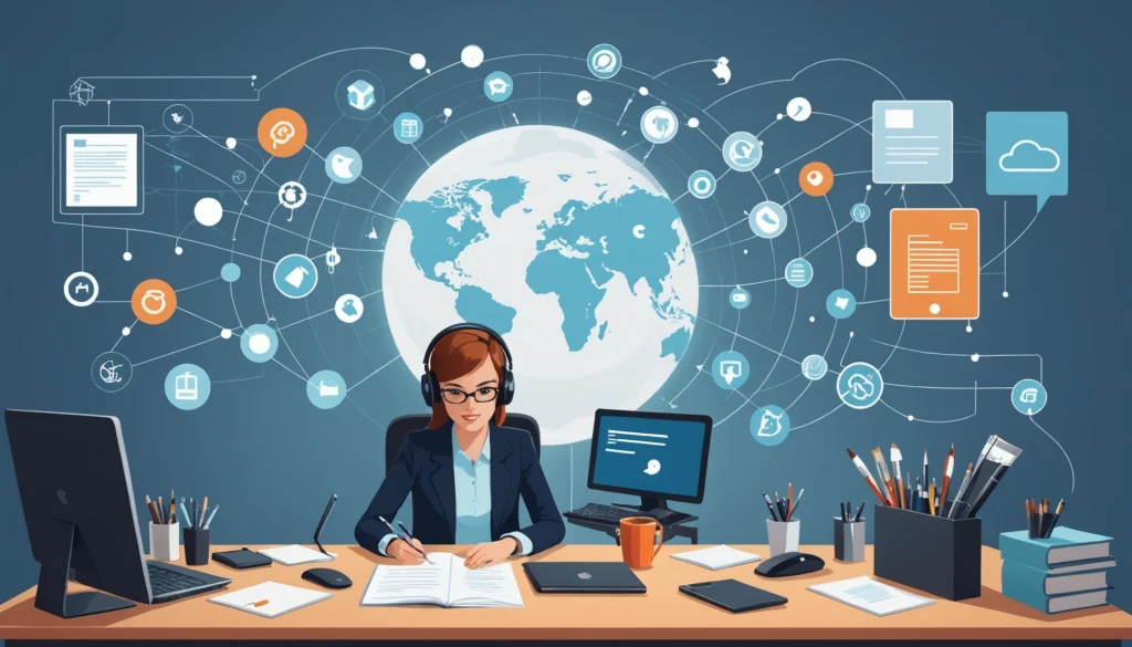 Finding Government Contractors, Digital art, technology concept, abstract, clean lines, minimalist, corporate blue and white, data visualization, glowing nodes, wordpress, php, html, css