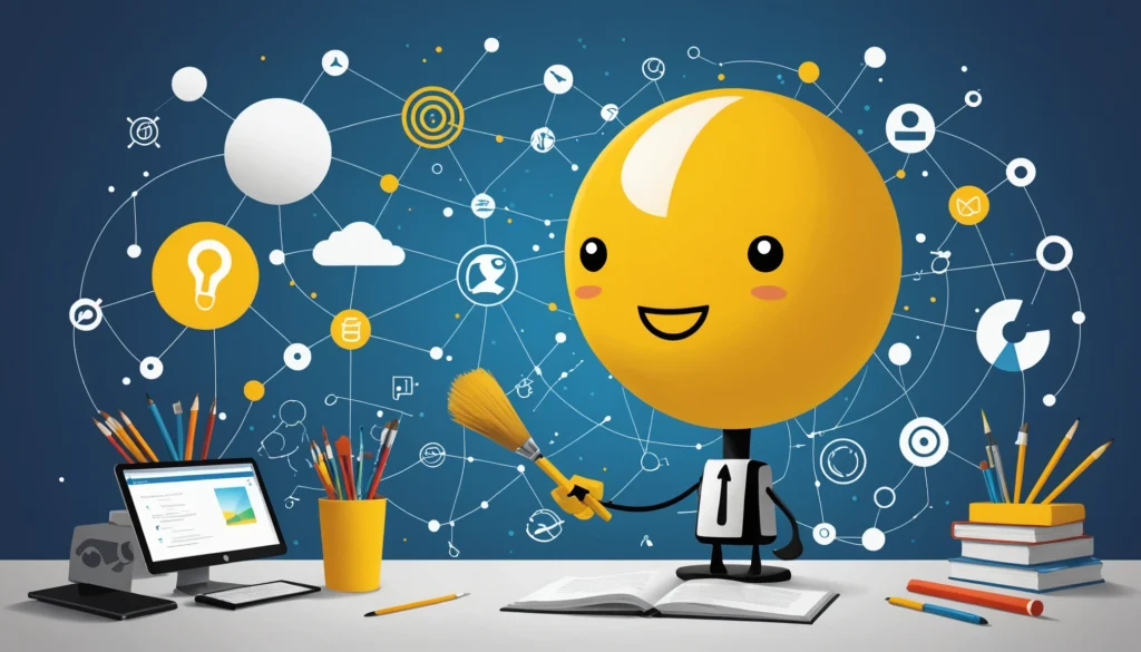 How to Extract Leads from Yellow Pages, Digital art, technology concept, abstract, clean lines, minimalist, corporate blue and white, data visualization, glowing nodes, wordpress, php, html, css