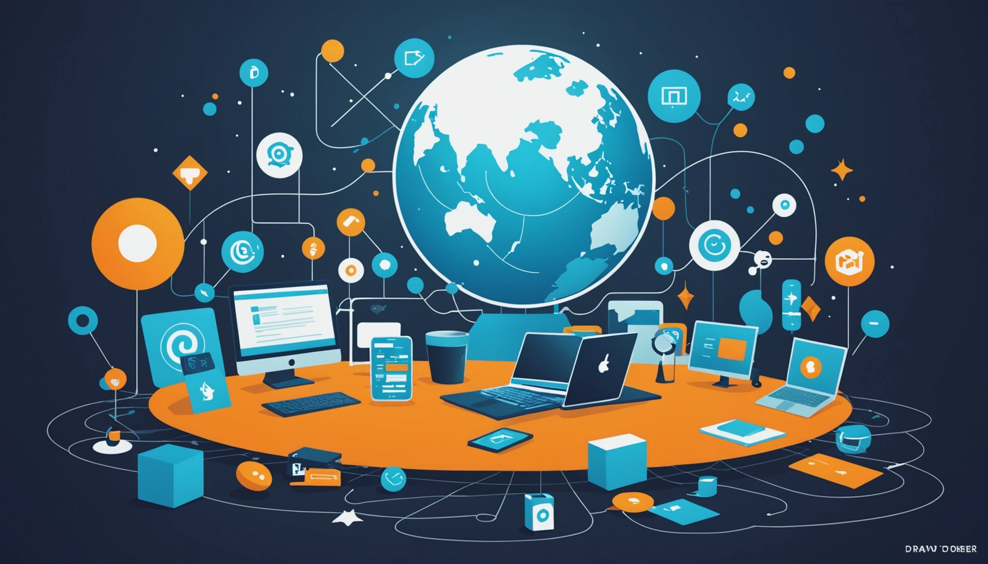 How to Extract Leads from Crunchbase, Digital art, technology concept, abstract, clean lines, minimalist, corporate blue and white, data visualization, glowing nodes, wordpress, php, html, css