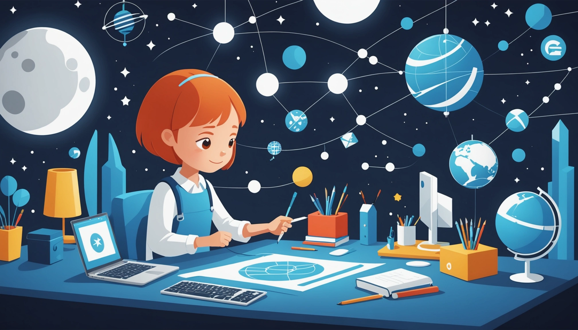 Finding Leads from G2, Digital art, technology concept, abstract, clean lines, minimalist, corporate blue and white, data visualization, glowing nodes, wordpress, php, html, css