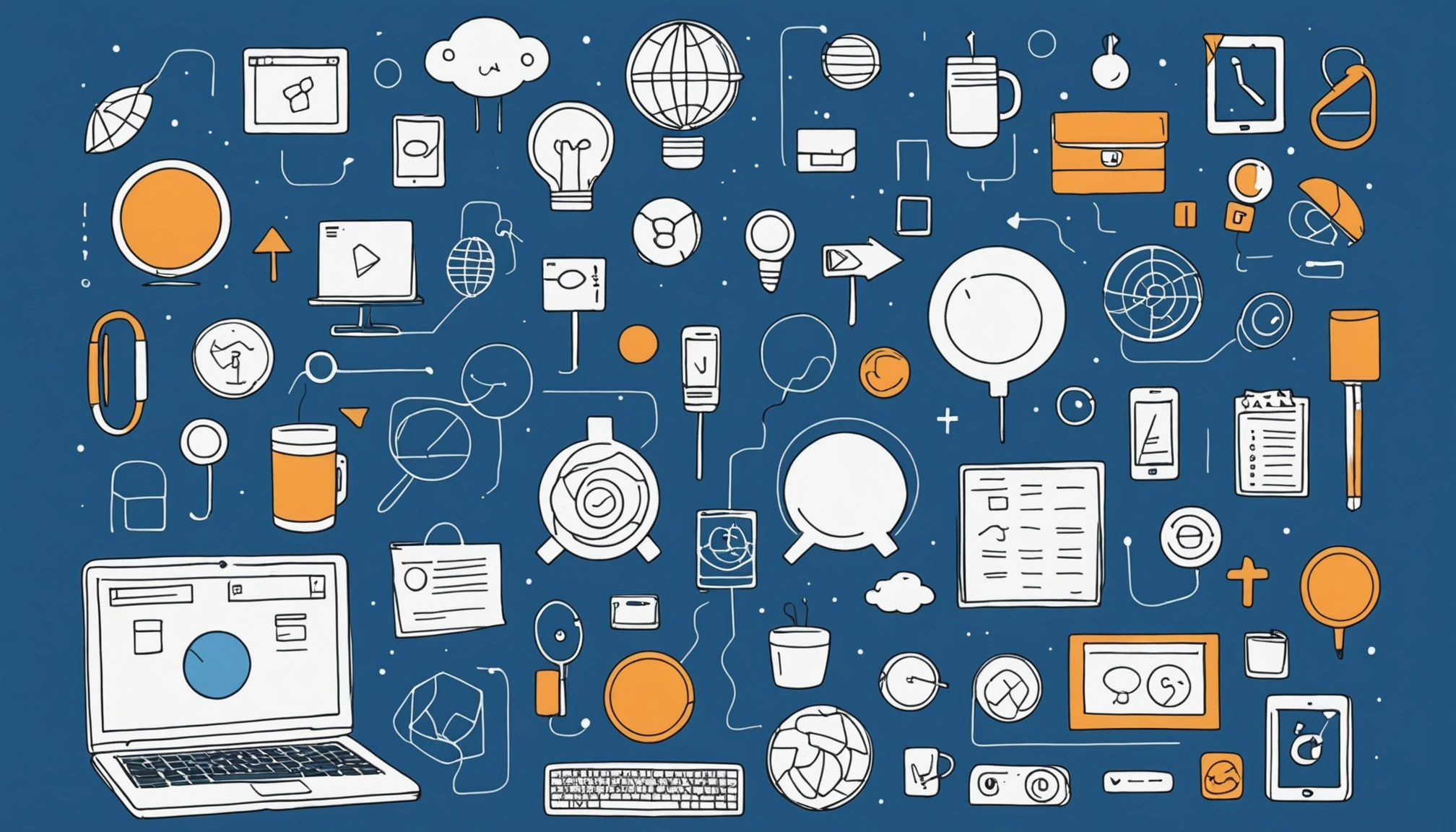Finding Leads from Dribbble, Digital art, technology concept, abstract, clean lines, minimalist, corporate blue and white, data visualization, glowing nodes, wordpress, php, html, css