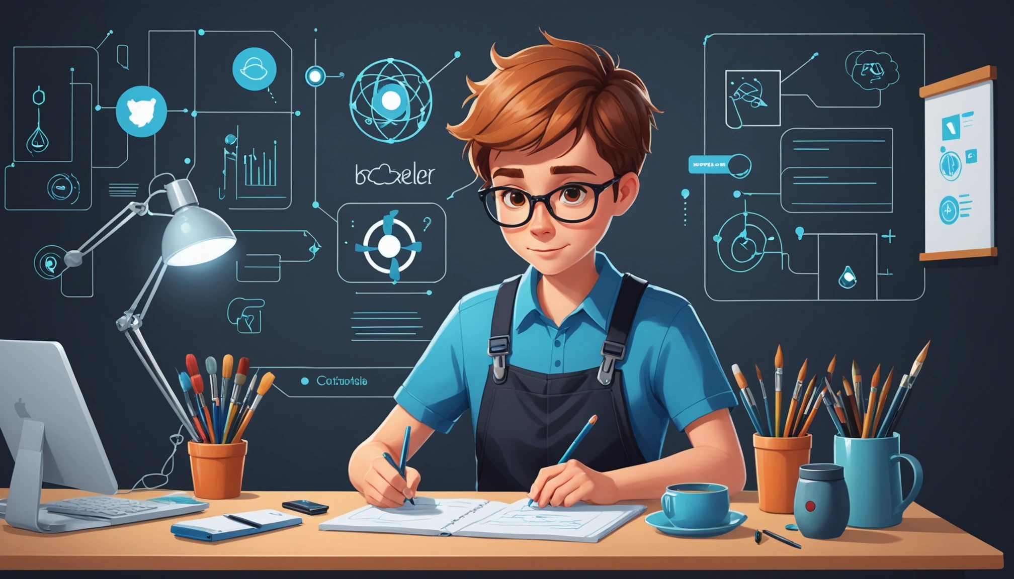 How to Extract Leads from GitHub, Digital art, technology concept, abstract, clean lines, minimalist, corporate blue and white, data visualization, glowing nodes, wordpress, php, html, css