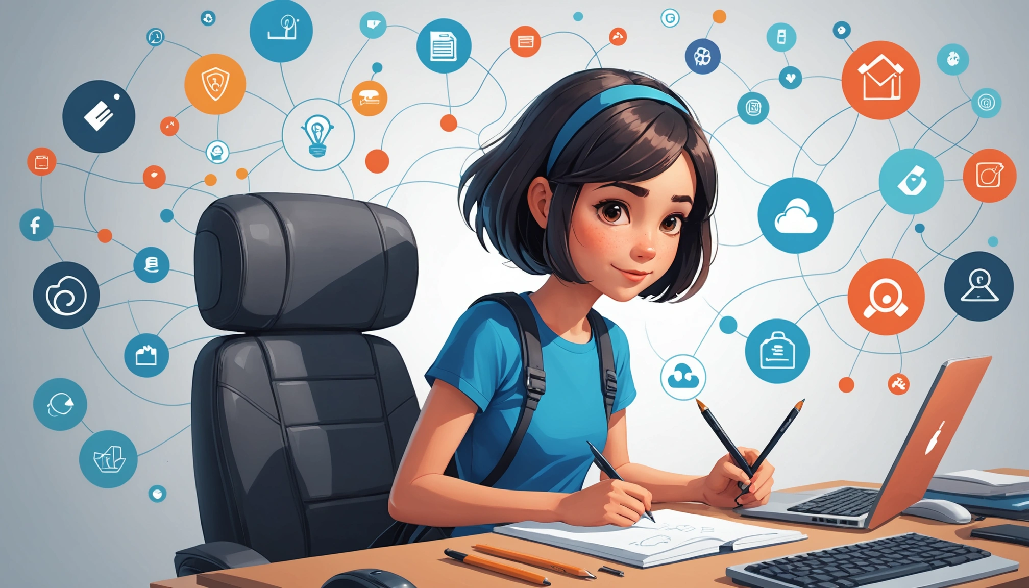 How to Extract Leads from Reddit, Digital art, technology concept, abstract, clean lines, minimalist, corporate blue and white, data visualization, glowing nodes, wordpress, php, html, css