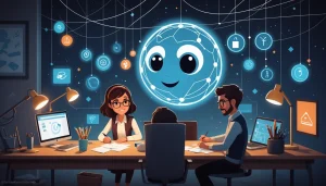 How to Extract Leads from Pinterest, Digital art, technology concept, abstract, clean lines, minimalist, corporate blue and white, data visualization, glowing nodes, wordpress, php, html, css