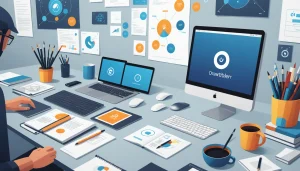 The Disadvantages of Monthly Subscriptions for Occasional Users, Digital art, technology concept, abstract, clean lines, minimalist, corporate blue and white, data visualization, glowing nodes, wordpress, php, html, css