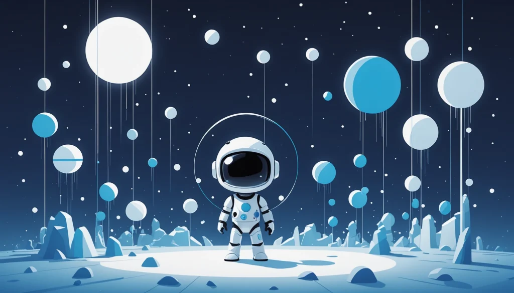 Advantages and Disadvantages of Seamless.ai, Digital art, technology concept, abstract, clean lines, minimalist, corporate blue and white, data visualization, glowing nodes, wordpress, php, html, css