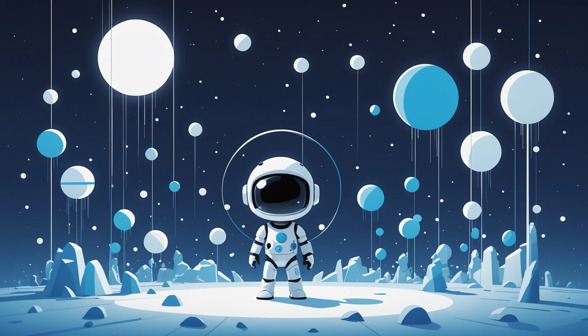 Advantages and Disadvantages of Seamless.ai, Digital art, technology concept, abstract, clean lines, minimalist, corporate blue and white, data visualization, glowing nodes, wordpress, php, html, css