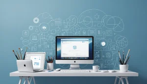 Why Stale Databases Miss New Startups and SMBs, Digital art, technology concept, abstract, clean lines, minimalist, corporate blue and white, data visualization, glowing nodes, wordpress, php, html, css