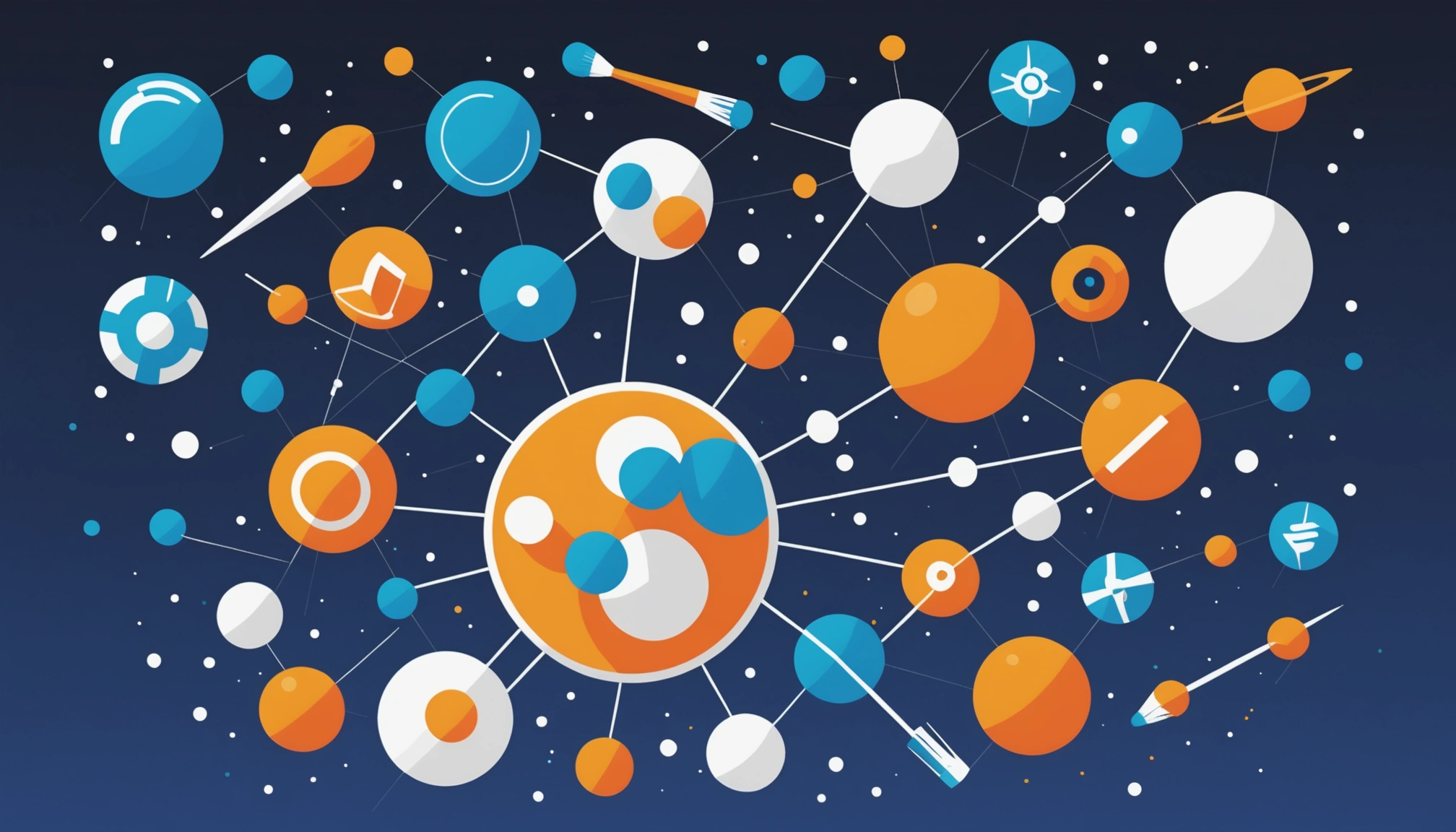 Pros and Cons of Skrapp.io for Bulk Extraction, Digital art, technology concept, abstract, clean lines, minimalist, corporate blue and white, data visualization, glowing nodes, wordpress, php, html, css