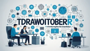 The Pros and Cons of Buying Leads from Brokers, Digital art, technology concept, abstract, clean lines, minimalist, corporate blue and white, data visualization, glowing nodes, wordpress, php, html, css