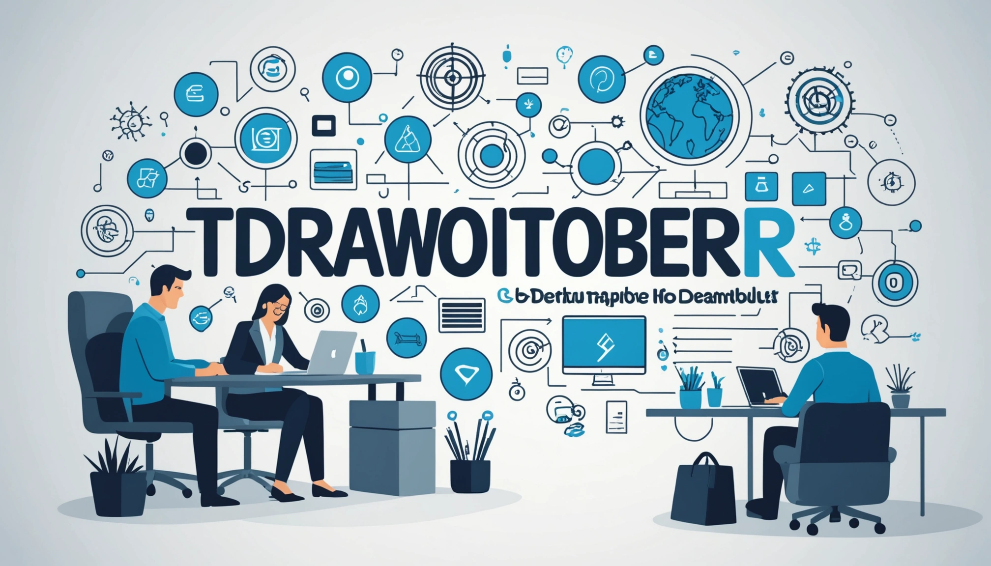 The Pros and Cons of Buying Leads from Brokers, Digital art, technology concept, abstract, clean lines, minimalist, corporate blue and white, data visualization, glowing nodes, wordpress, php, html, css