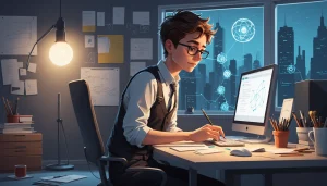 The Disadvantages of Over-Relying on Enrichment Tools, Digital art, technology concept, abstract, clean lines, minimalist, corporate blue and white, data visualization, glowing nodes, wordpress, php, html, css