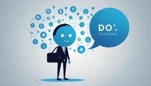 Advantages and Disadvantages of Prospect.io, Digital art, technology concept, abstract, clean lines, minimalist, corporate blue and white, data visualization, glowing nodes, wordpress, php, html, css