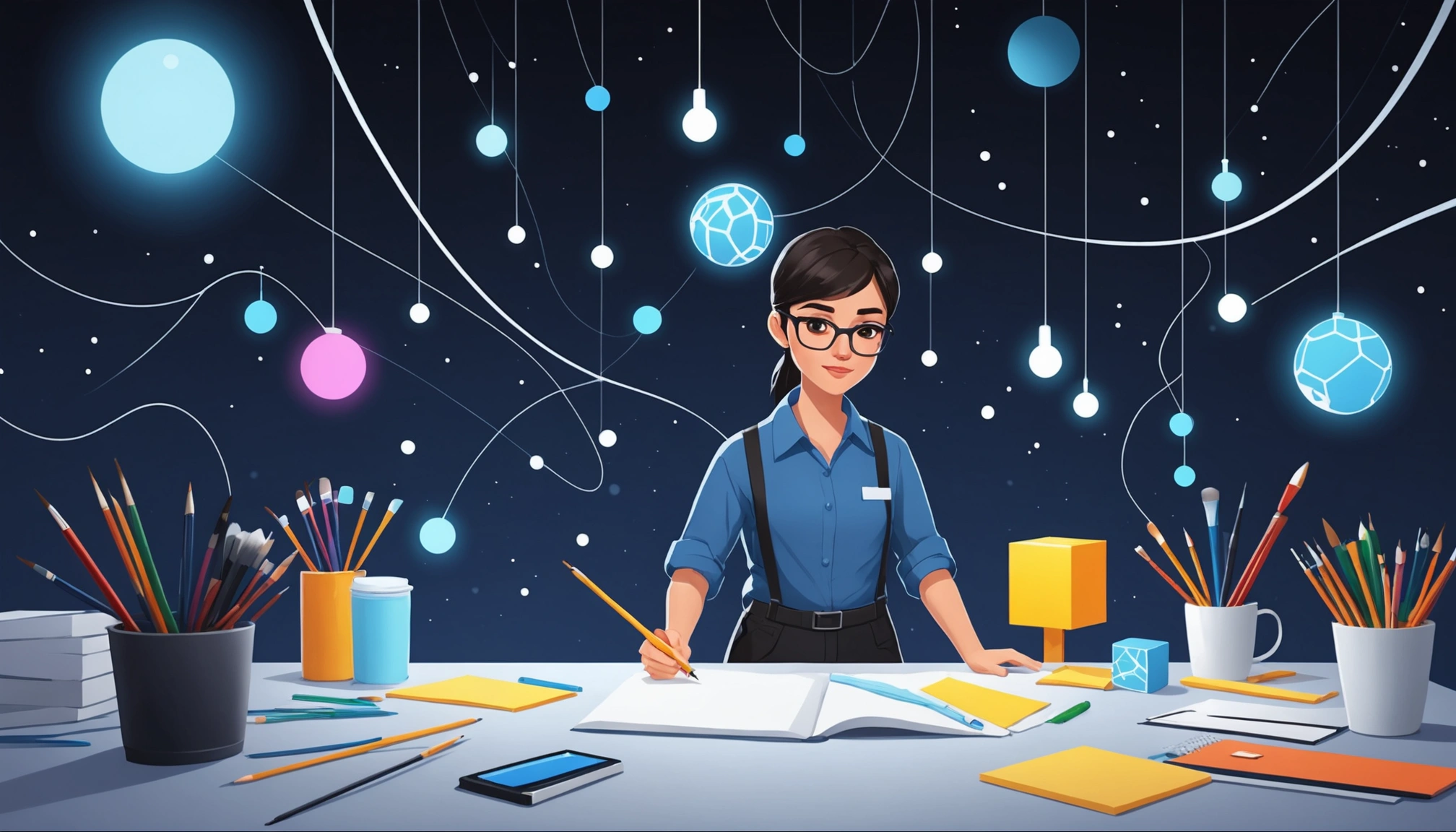 Advantages and Disadvantages of Mixmax, Digital art, technology concept, abstract, clean lines, minimalist, corporate blue and white, data visualization, glowing nodes, wordpress, php, html, css