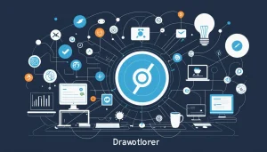 Why Stale Data Ruins Your Domain Reputation, Digital art, technology concept, abstract, clean lines, minimalist, corporate blue and white, data visualization, glowing nodes, wordpress, php, html, css