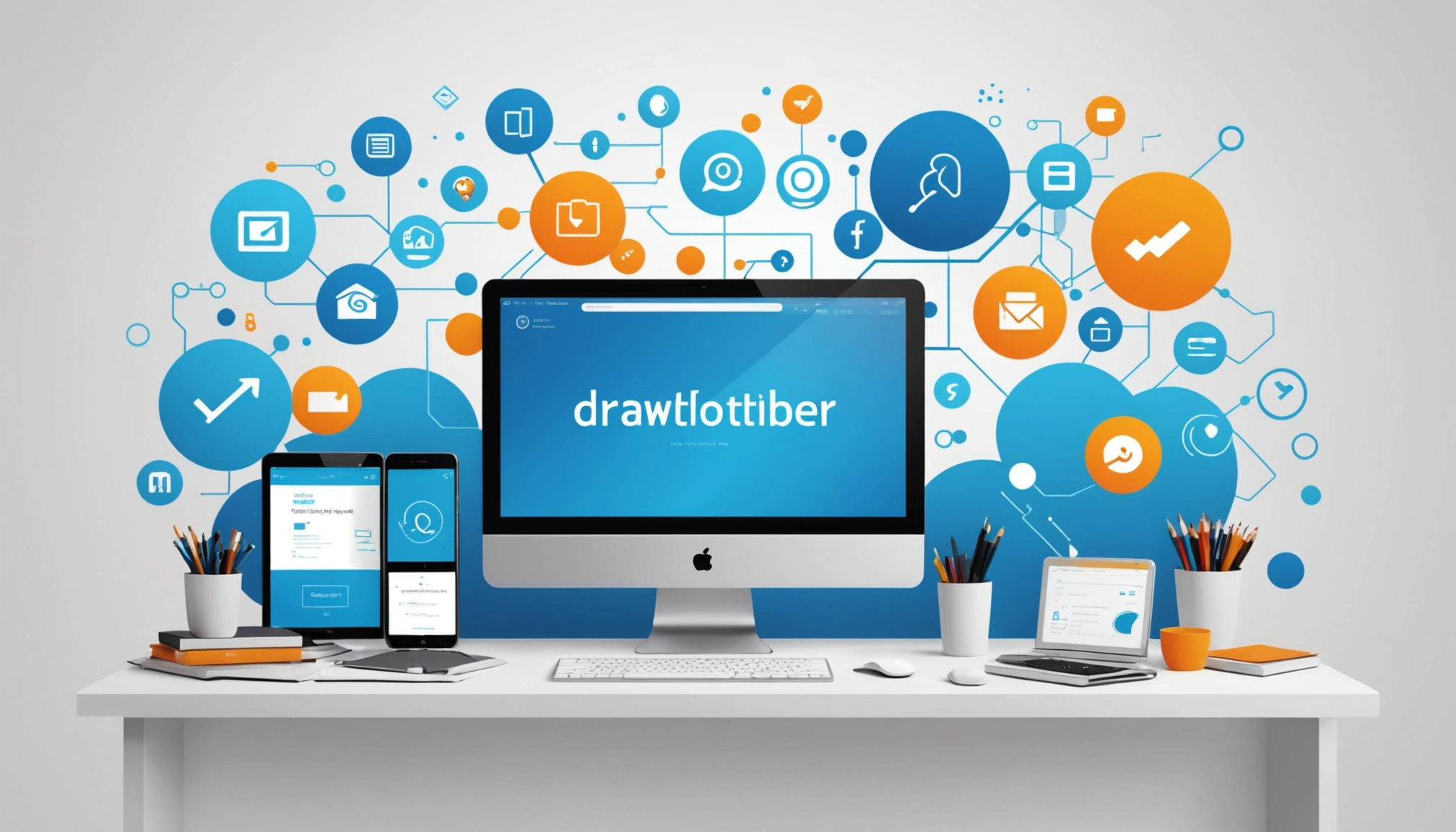 Why Stale Emails Lead to Hard Bounces, Digital art, technology concept, abstract, clean lines, minimalist, corporate blue and white, data visualization, glowing nodes, wordpress, php, html, css