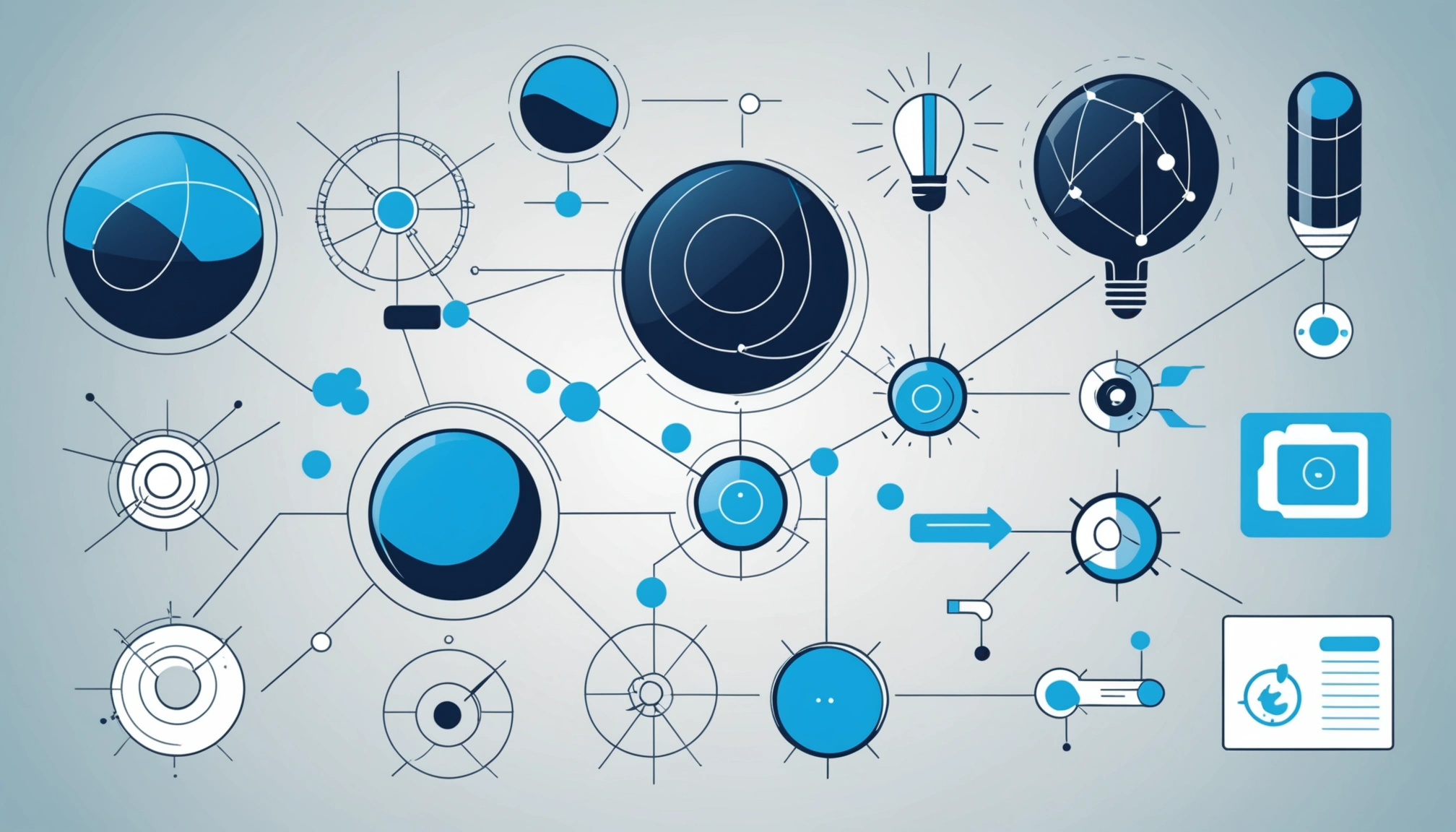 Advantages and Disadvantages of 6sense Data, Digital art, technology concept, abstract, clean lines, minimalist, corporate blue and white, data visualization, glowing nodes, wordpress, php, html, css
