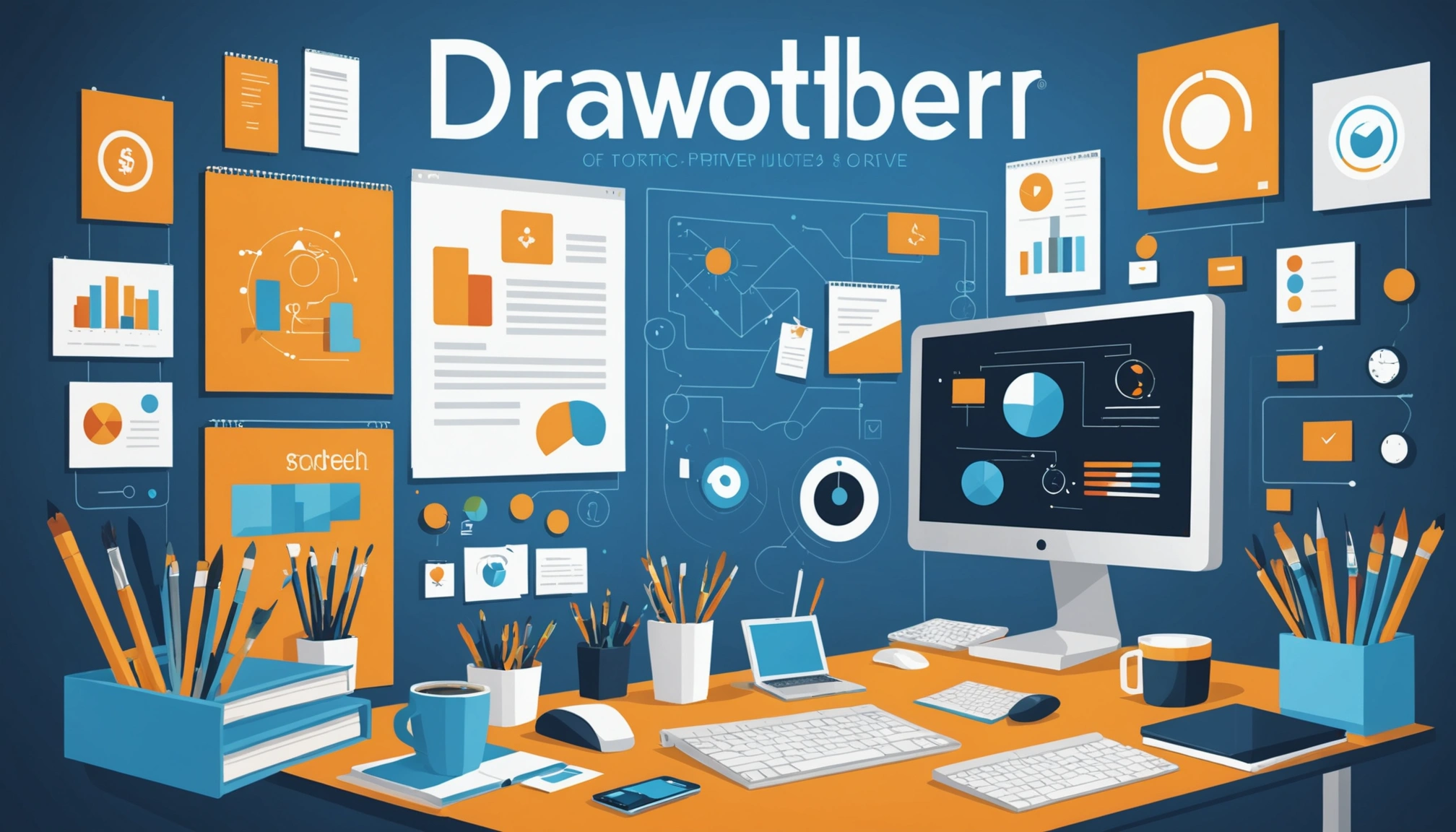 The Disadvantages of Using Old Trade Show Lists, Digital art, technology concept, abstract, clean lines, minimalist, corporate blue and white, data visualization, glowing nodes, wordpress, php, html, css