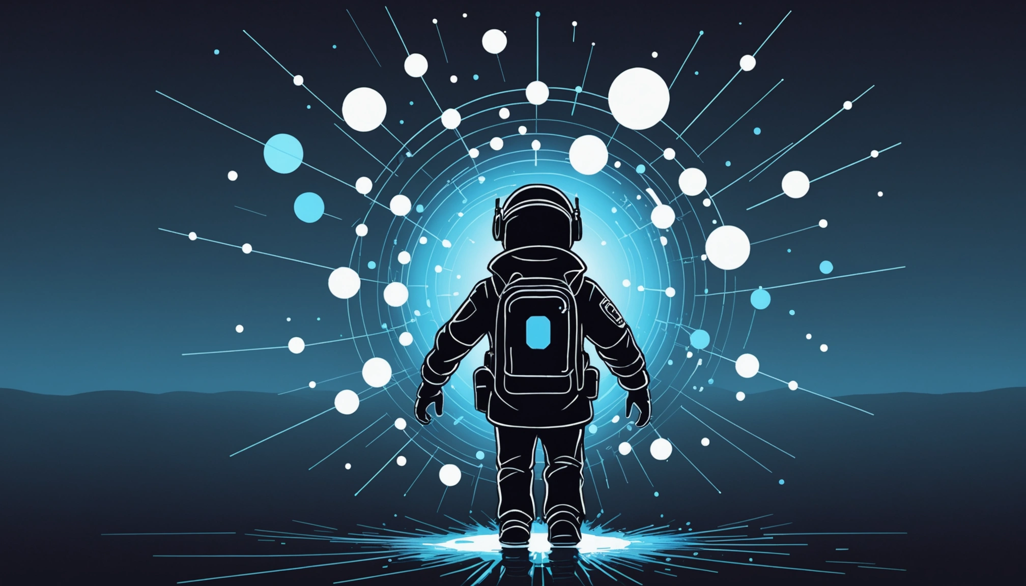 Advantages and Disadvantages of RainKing, Digital art, technology concept, abstract, clean lines, minimalist, corporate blue and white, data visualization, glowing nodes, wordpress, php, html, css