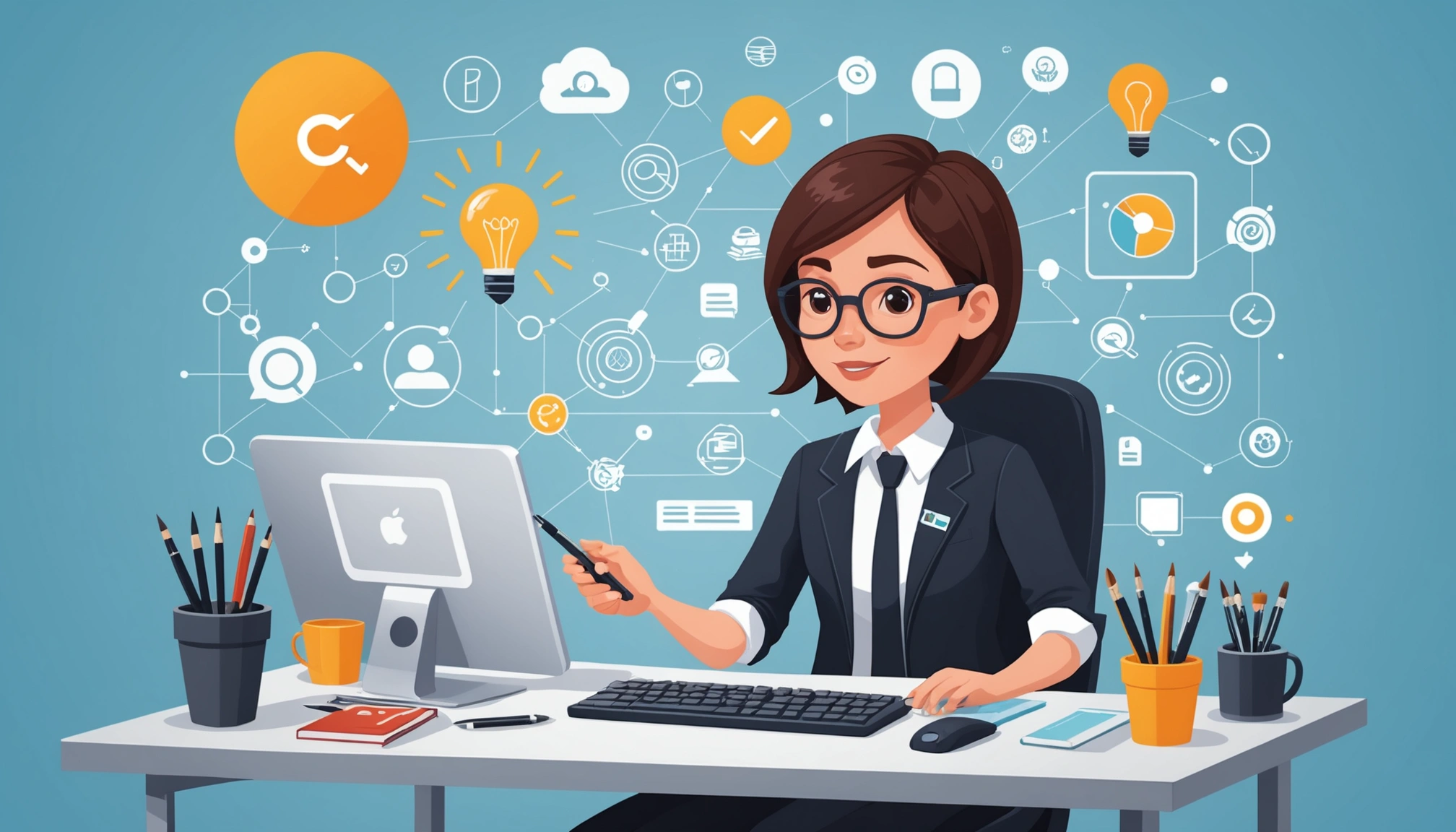 Advantages and Disadvantages of Experian Data, Digital art, technology concept, abstract, clean lines, minimalist, corporate blue and white, data visualization, glowing nodes, wordpress, php, html, css