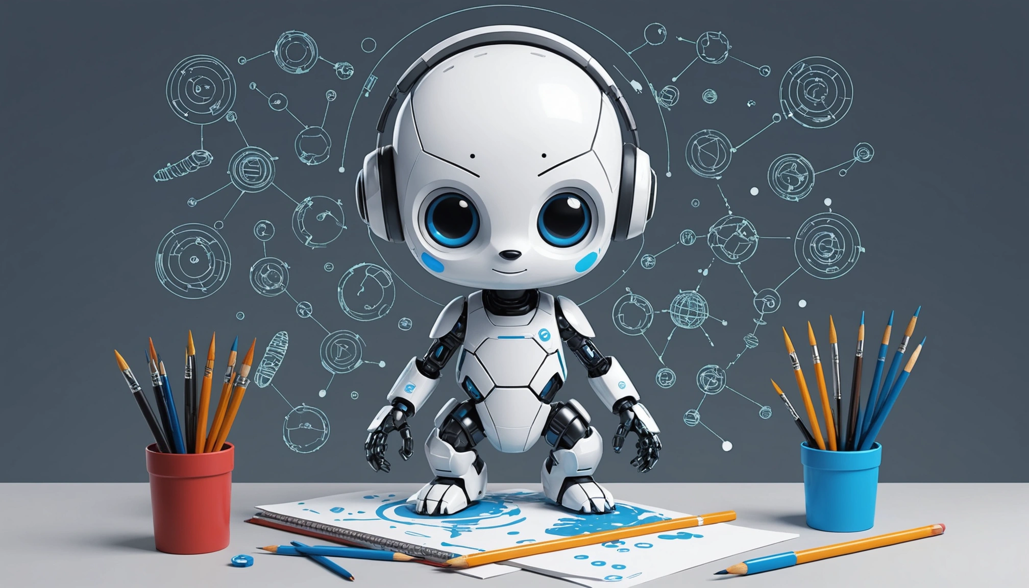 Pros and Cons of DIY Scraping with Python, Digital art, technology concept, abstract, clean lines, minimalist, corporate blue and white, data visualization, glowing nodes, wordpress, php, html, css