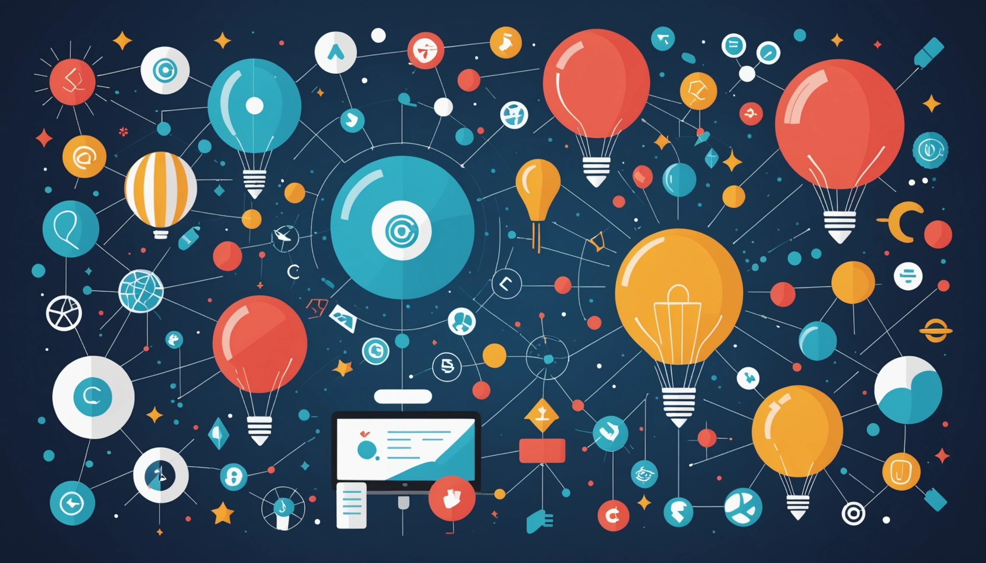 The Pros and Cons of Using Proxy Rotation, Digital art, technology concept, abstract, clean lines, minimalist, corporate blue and white, data visualization, glowing nodes, wordpress, php, html, css