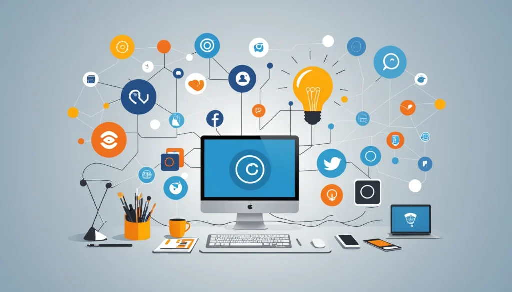 The Disadvantages of Using Chrome Extensions for Leads, Digital art, technology concept, abstract, clean lines, minimalist, corporate blue and white, data visualization, glowing nodes, wordpress, php, html, css