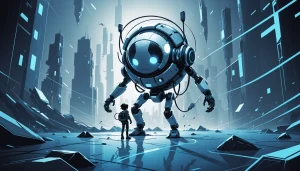 The Disadvantages of Using Free Trial Hopping, Digital art, technology concept, abstract, clean lines, minimalist, corporate blue and white, data visualization, glowing nodes, wordpress, php, html, css