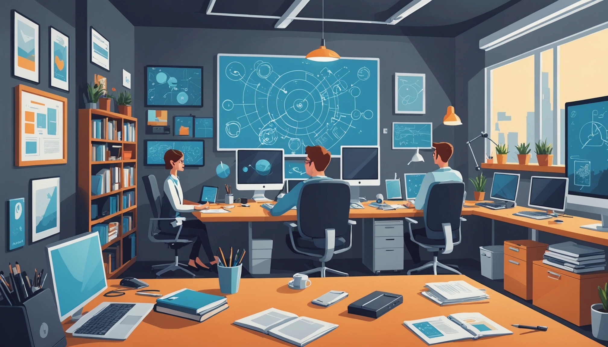 The Pros and Cons of Scraping Yelp for Leads, Digital art, technology concept, abstract, clean lines, minimalist, corporate blue and white, data visualization, glowing nodes, wordpress, php, html, css