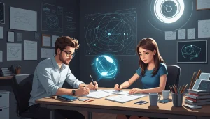 The Pros and Cons of Scraping Competitor Followings, Digital art, technology concept, abstract, clean lines, minimalist, corporate blue and white, data visualization, glowing nodes, wordpress, php, html, css