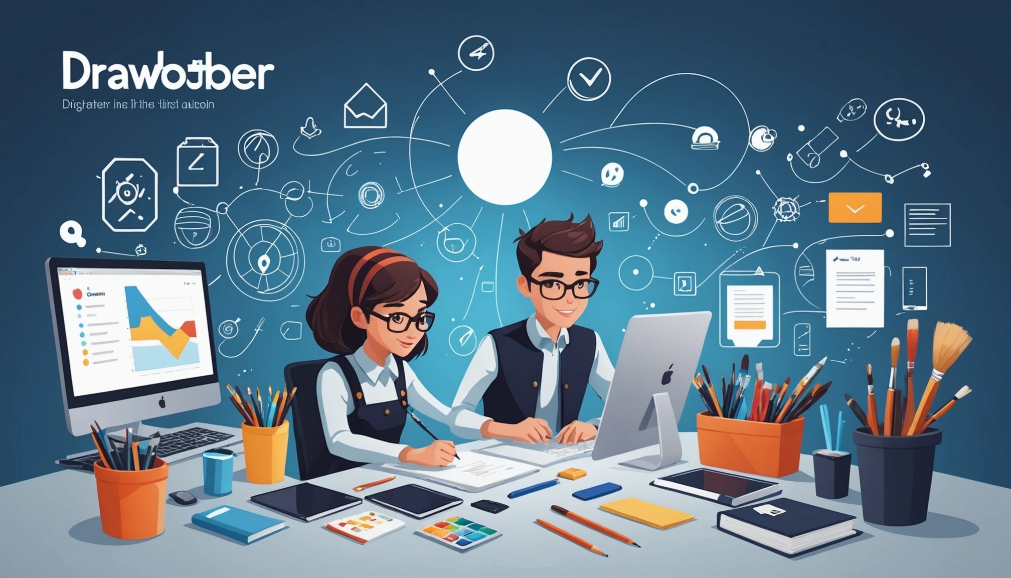 Pros and Cons of Scraping for Event Promotion, Digital art, technology concept, abstract, clean lines, minimalist, corporate blue and white, data visualization, glowing nodes, wordpress, php, html, css