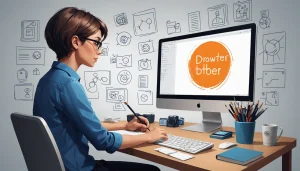 Why Live Scraping is Key for Account Based Marketing, Digital art, technology concept, abstract, clean lines, minimalist, corporate blue and white, data visualization, glowing nodes, wordpress, php, html, css