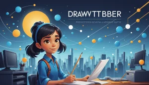 Advantages and Disadvantages of Extracting for Surveys, Digital art, technology concept, abstract, clean lines, minimalist, corporate blue and white, data visualization, glowing nodes, wordpress, php, html, css