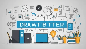 Pros and Cons of Scraping for Recruitment, Digital art, technology concept, abstract, clean lines, minimalist, corporate blue and white, data visualization, glowing nodes, wordpress, php, html, css