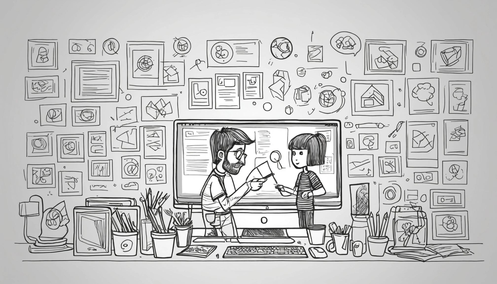 The Pros and Cons of Scraping for Talent Sourcing, Digital art, technology concept, abstract, clean lines, minimalist, corporate blue and white, data visualization, glowing nodes, wordpress, php, html, css