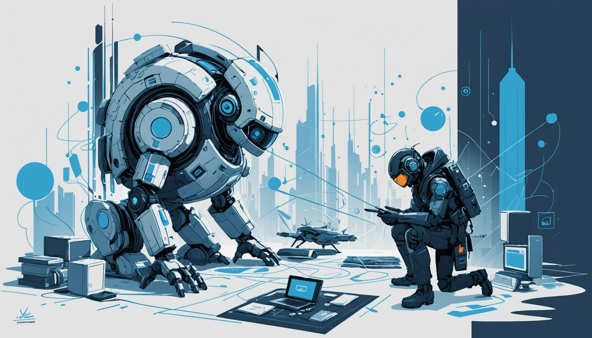 Why Stale Data Misses Strategic Alliances, Digital art, technology concept, abstract, clean lines, minimalist, corporate blue and white, data visualization, glowing nodes, wordpress, php, html, css