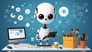 The Disadvantages of Using Old Media Lists, Digital art, technology concept, abstract, clean lines, minimalist, corporate blue and white, data visualization, glowing nodes, wordpress, php, html, css