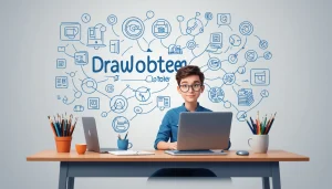 Advantages and Disadvantages of Extracting for SEO, Digital art, technology concept, abstract, clean lines, minimalist, corporate blue and white, data visualization, glowing nodes, wordpress, php, html, css