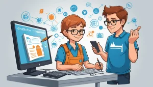 Advantages and Disadvantages of Extracting for Brand Awareness, Digital art, technology concept, abstract, clean lines, minimalist, corporate blue and white, data visualization, glowing nodes, wordpress, php, html, css