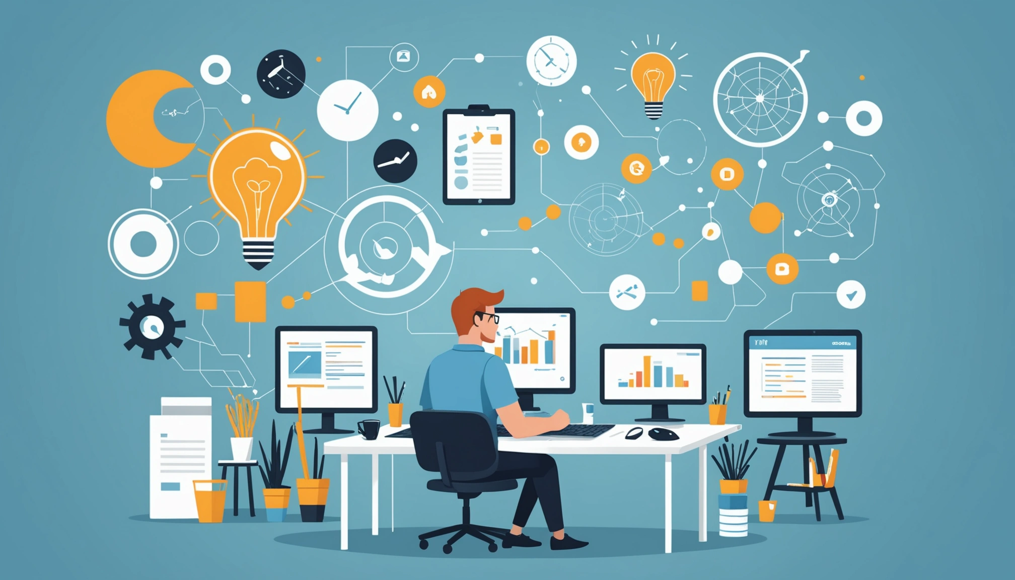 Why Stale Data Wastes Marketing Budget, Digital art, technology concept, abstract, clean lines, minimalist, corporate blue and white, data visualization, glowing nodes, wordpress, php, html, css