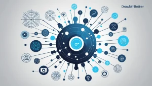 Why Stale Data Skews Product Research, Digital art, technology concept, abstract, clean lines, minimalist, corporate blue and white, data visualization, glowing nodes, wordpress, php, html, css